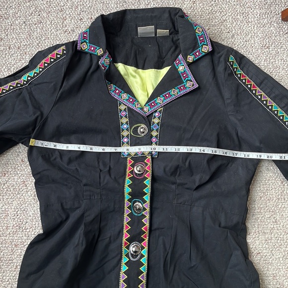 Bleu Bayou artsy jacket M - Picture 8 of 11